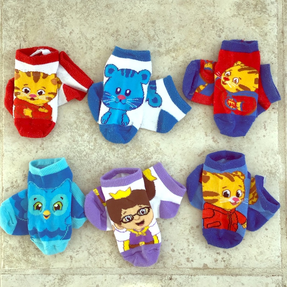 Daniel Tiger toddler socks